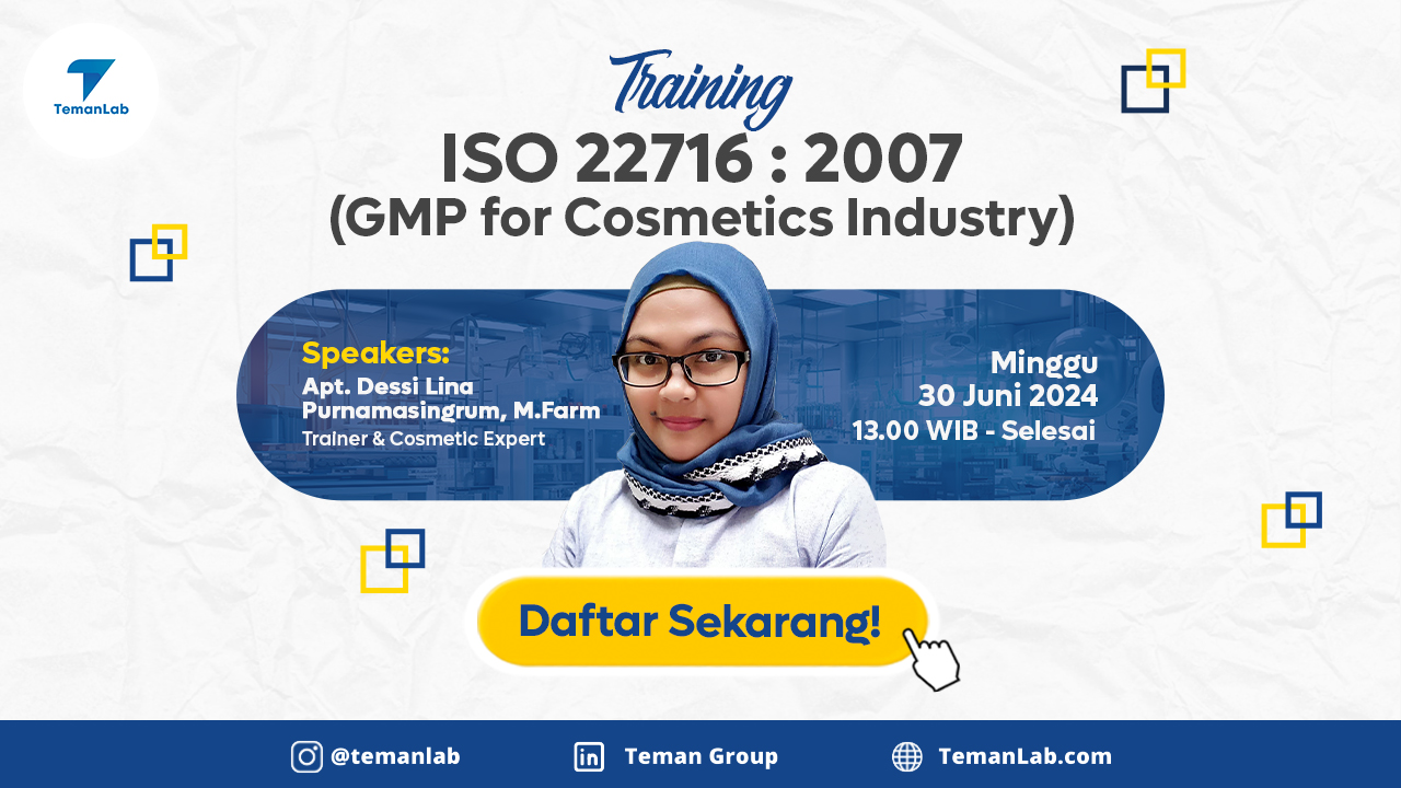 Training ISO 22716 : 2007 (GMP for Cosmetics Industry)